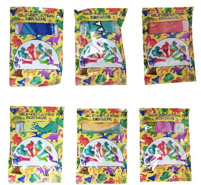 Self Inflating Dinosaur Balloon Party Bag Toy - Image 3