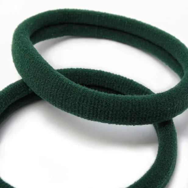 Set of 4 Bottle Green School Ponytail Holder & Snap Clips Set - Image 4