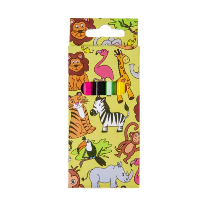 Set of 6 Jungle Mini Colouring Pencils