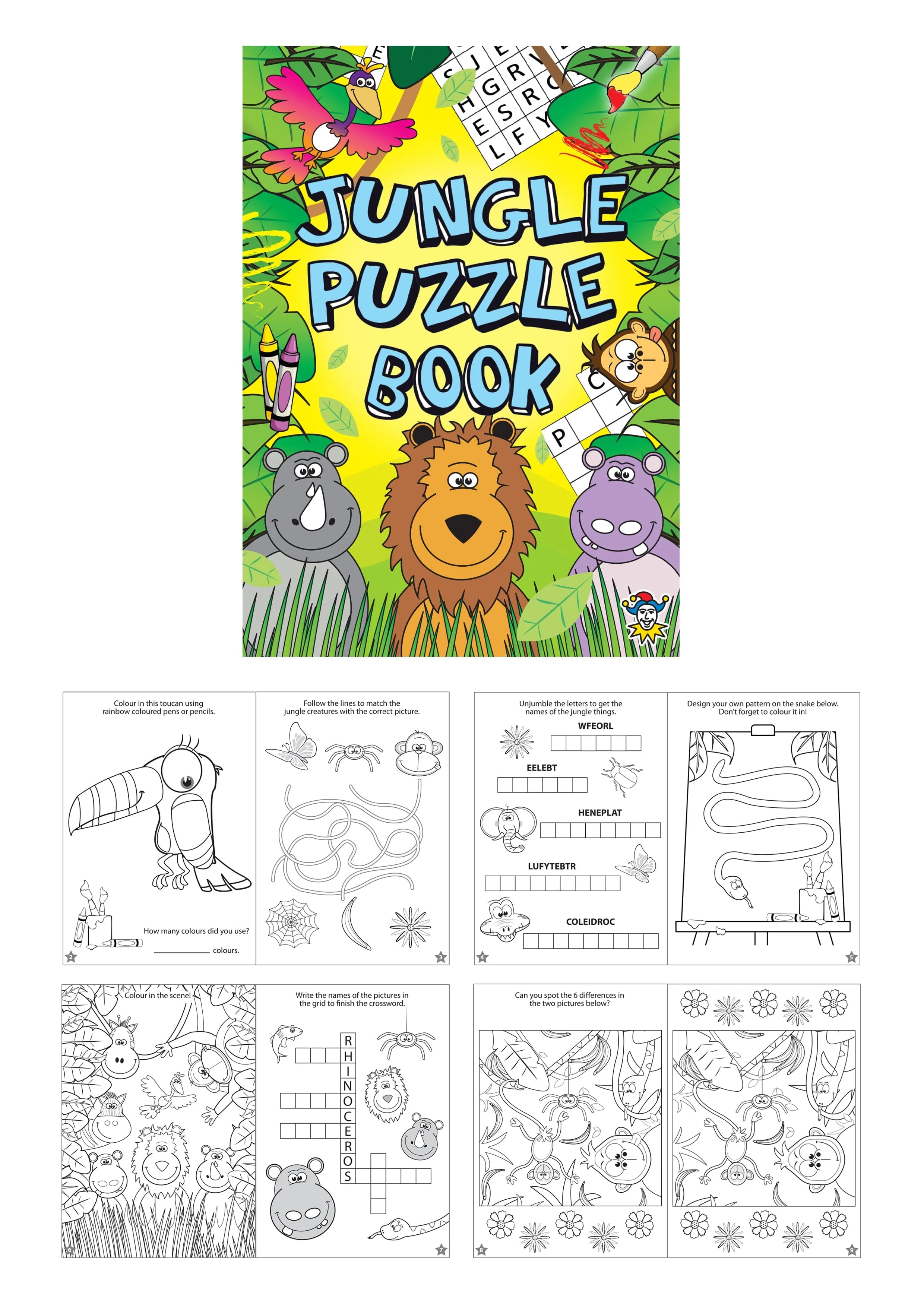 Single Jungle themed Party Bag with Fillers - Image 3
