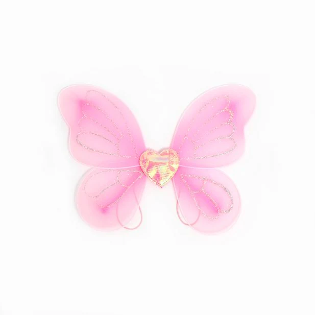 Small Sparkly Pink Fairy Wings 32 x 26cm
