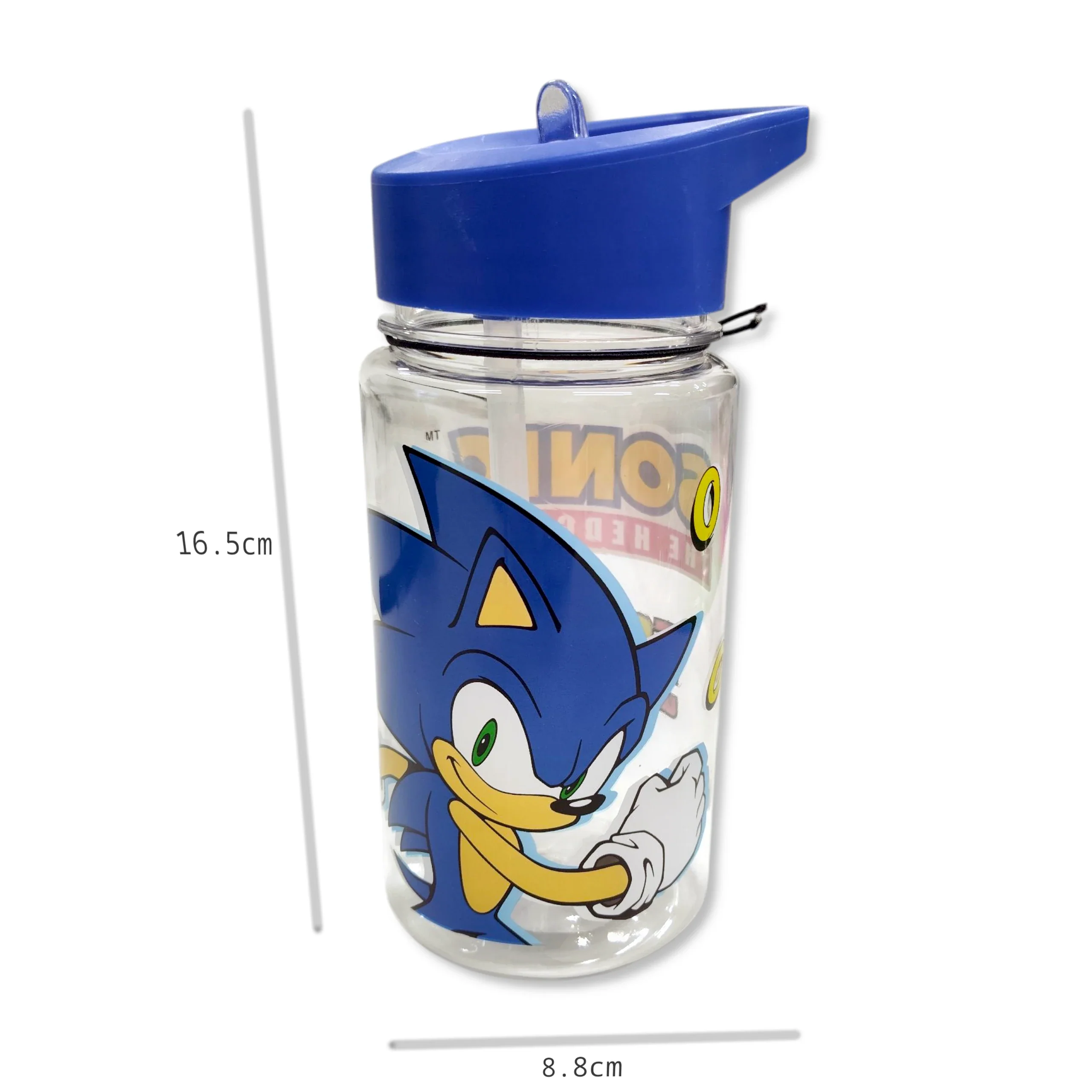 Sonic Children's Water Bottle with Straw, 450ml - Image 3