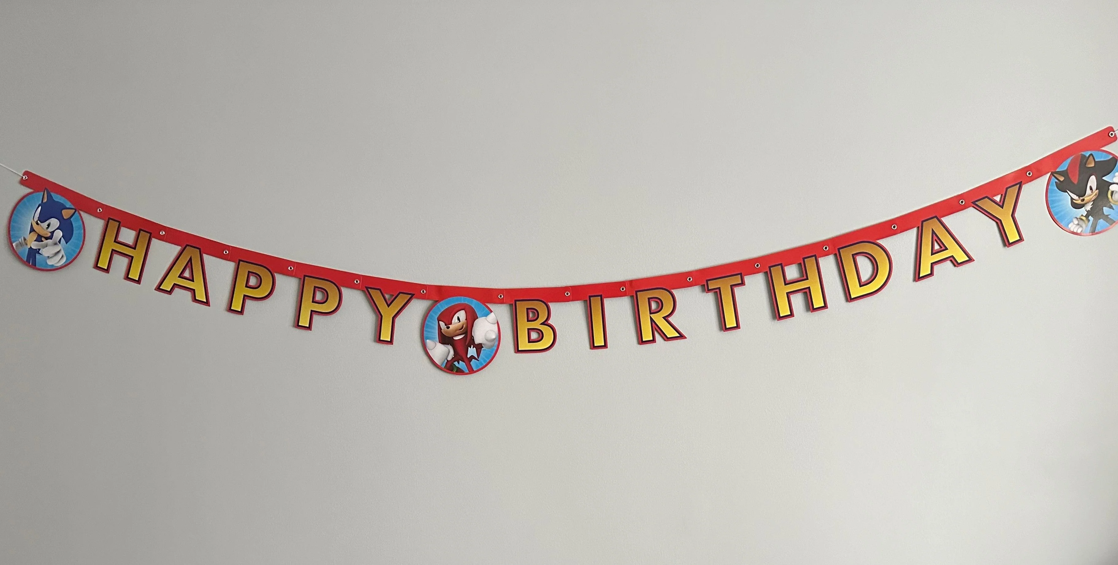 Sonic "Happy Birthday" Party Banner - Image 2