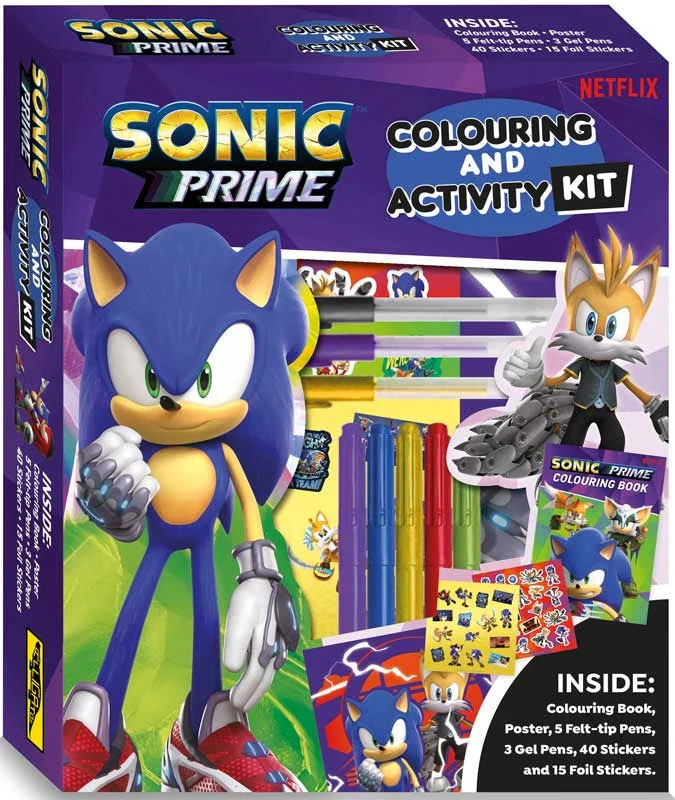 Sonic Prime Colouring And Activity Kit