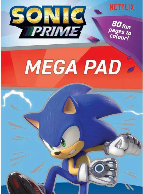 Sonic Prime Mega Colouring Pad