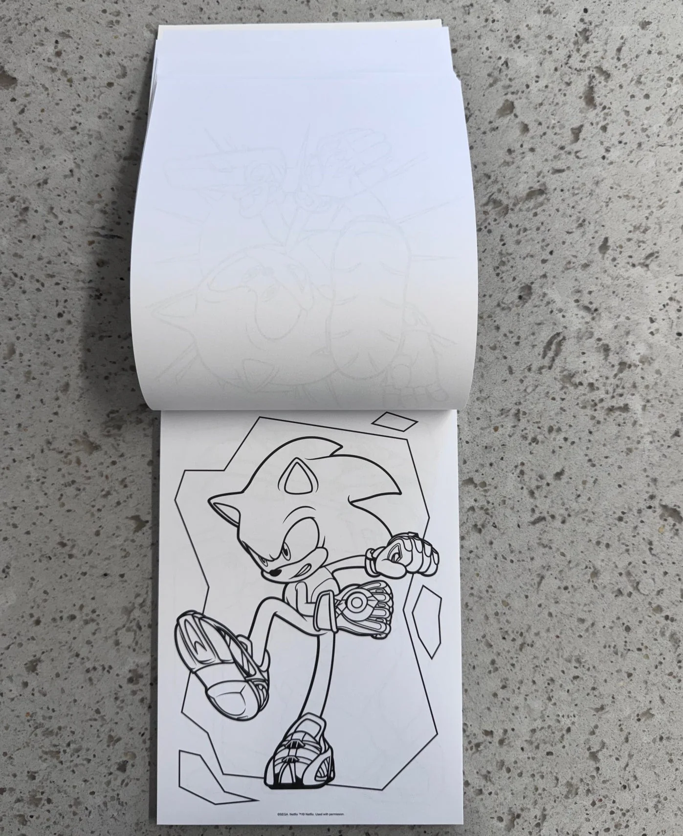 Sonic Prime Mega Colouring Pad - Image 2