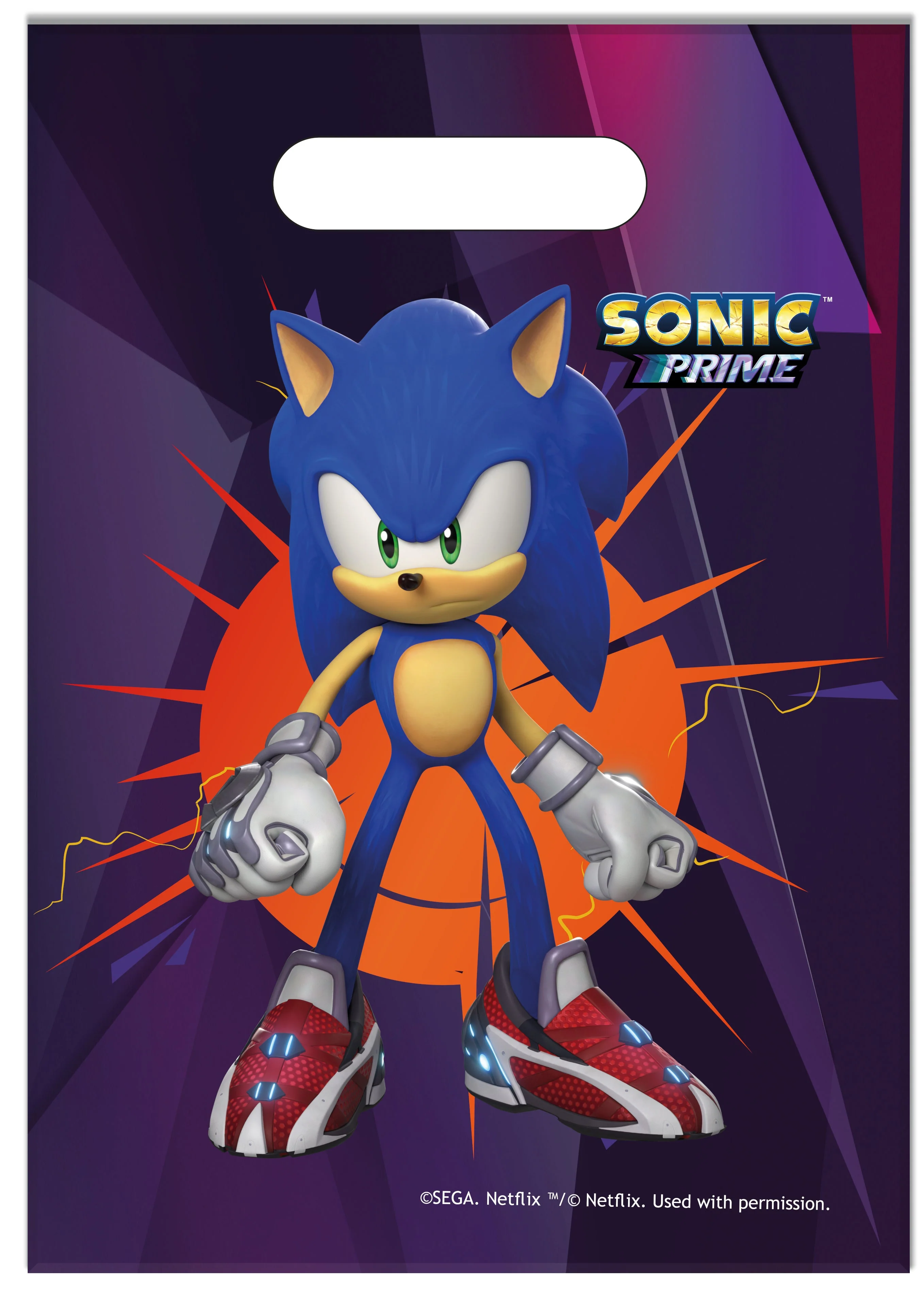 Sonic Prime Plastic Party Loot Bags