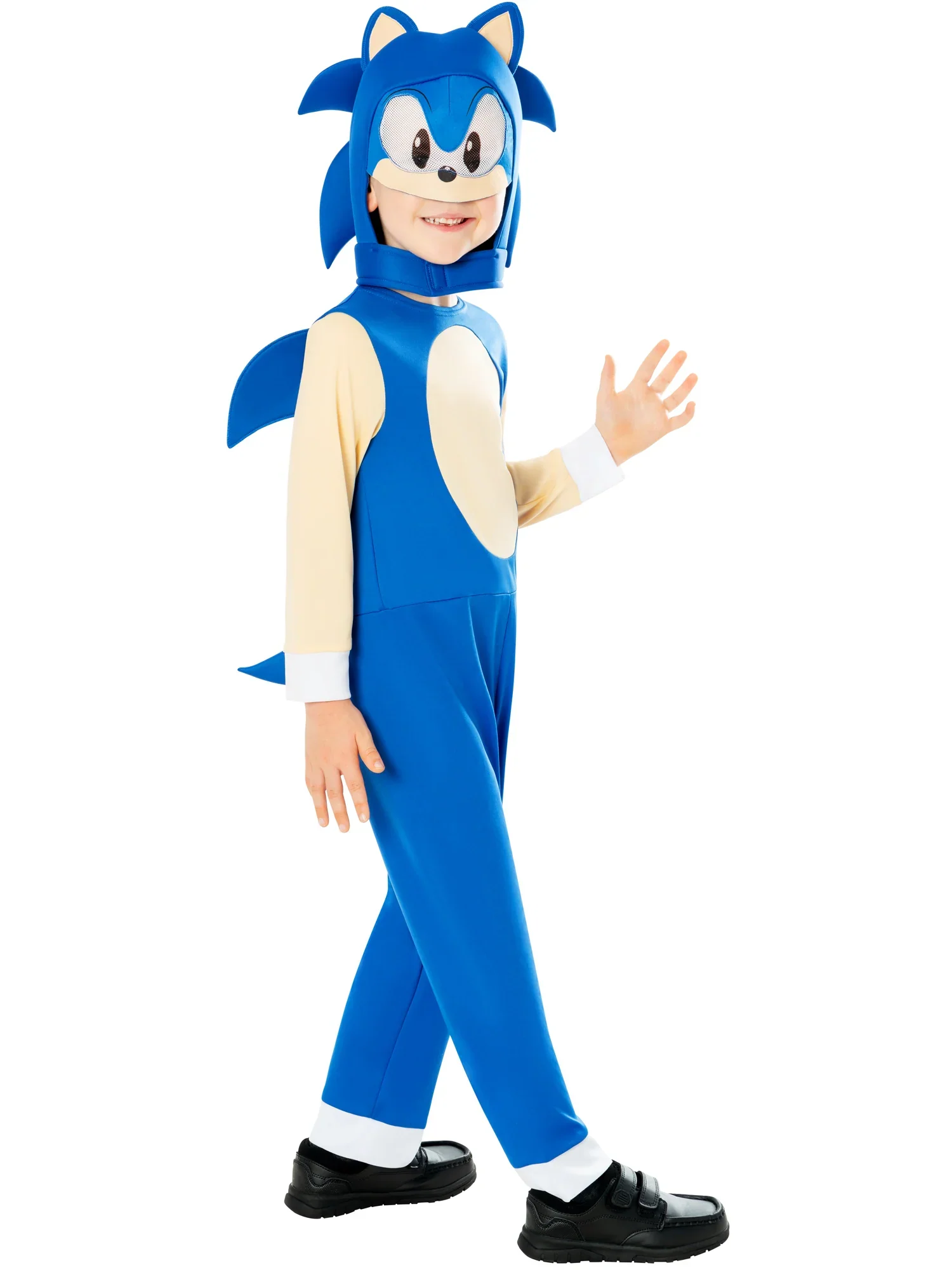 Sonic The Hedgehog Dressing Up Costume Jumpsuit & Headpiece - Image 3