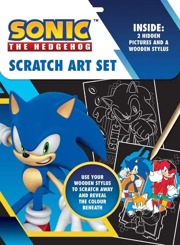 Sonic the Hedgehog Scratch Art Set