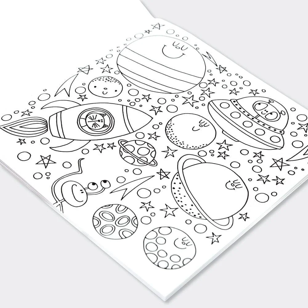 Space Adventure Colouring Book by Rachel Ellen Designs - Image 2