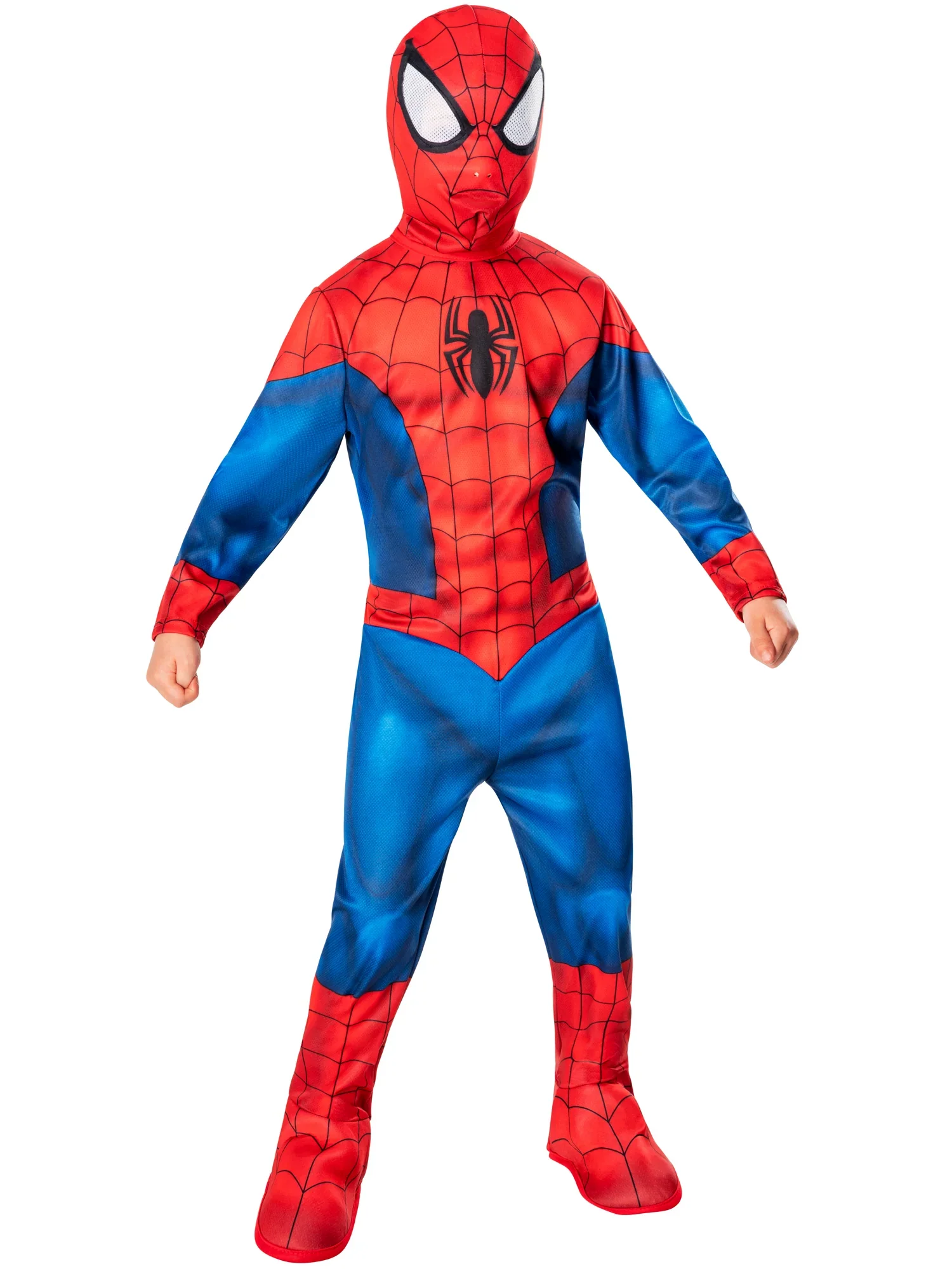 Spider-Man Dress Dressing Up Costume Jumpsuit with Shoe Covers - Image 3