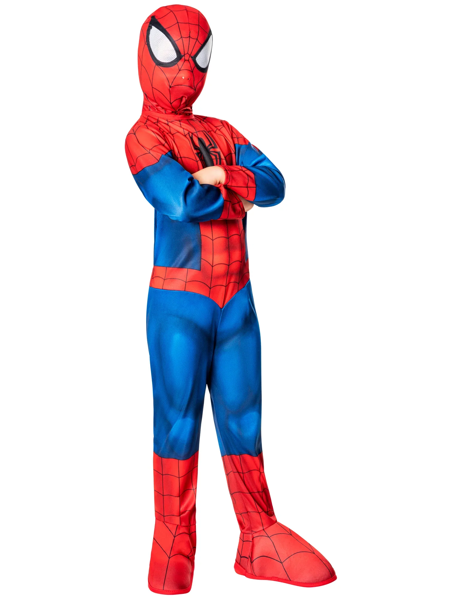 Spider-Man Dress Dressing Up Costume Jumpsuit with Shoe Covers - Image 4