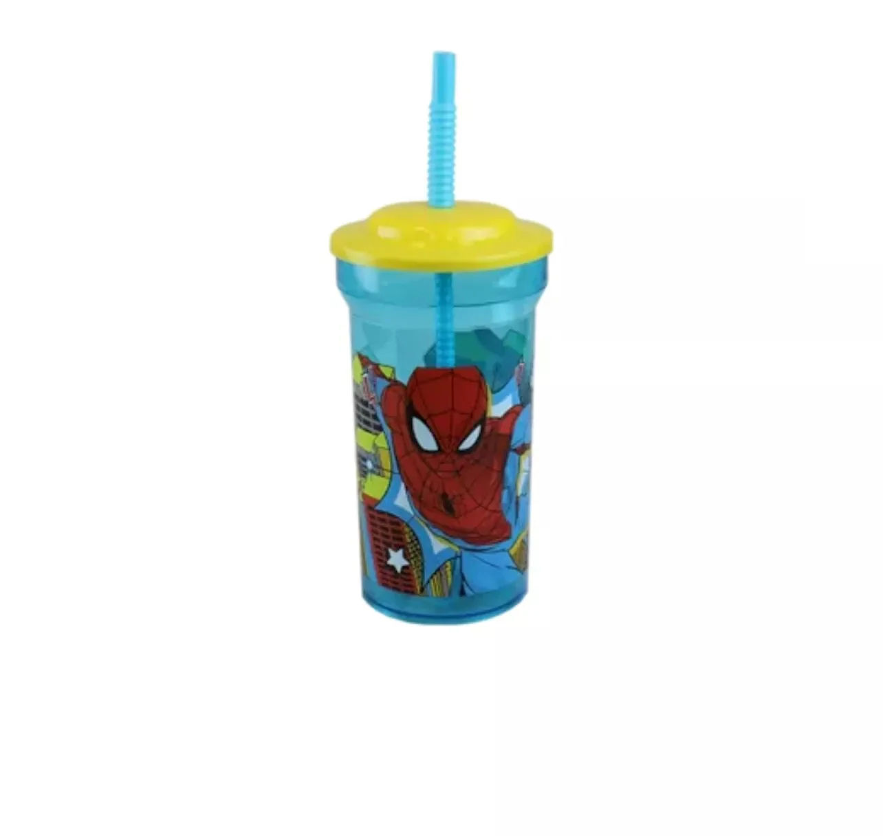 Spider-Man Drinking Cup Tumbler With Straw 460ml