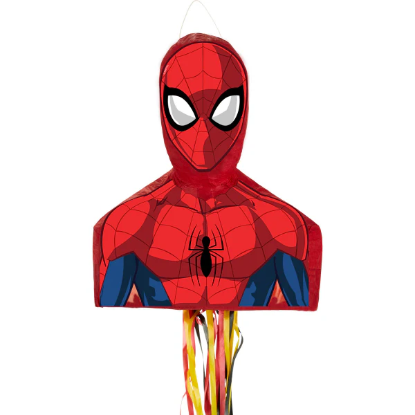 Spider-Man Pull String Birthday Party Pinata, Ages 3+