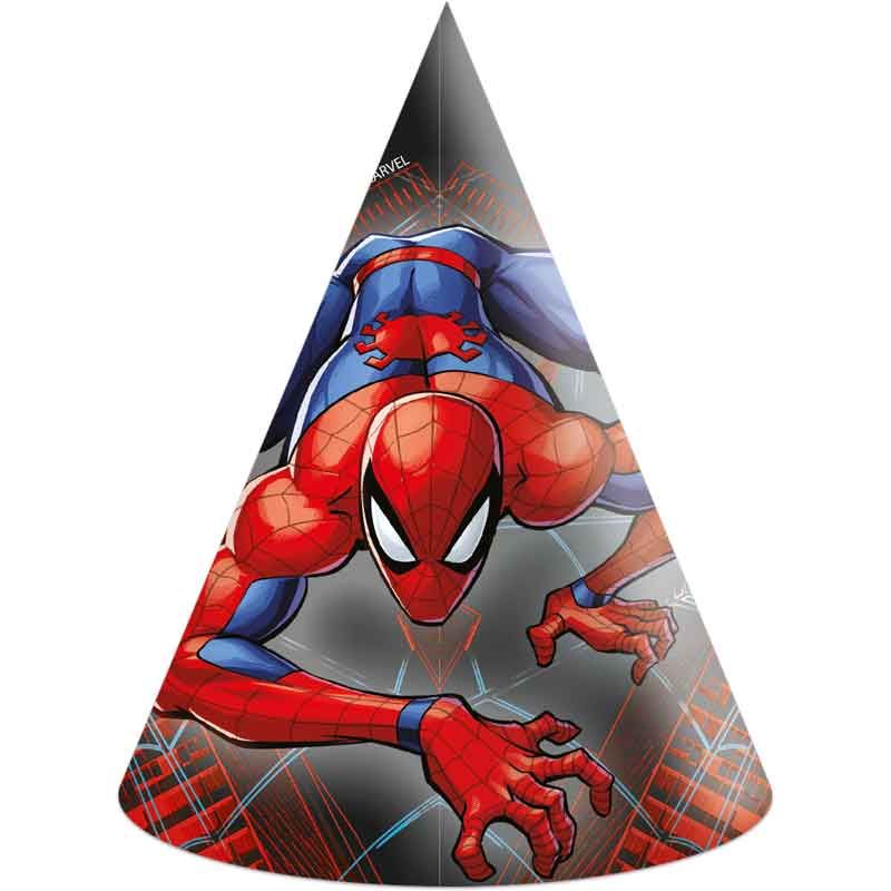 Spider-Man World Of Webs Party Hats (Pack of 6)