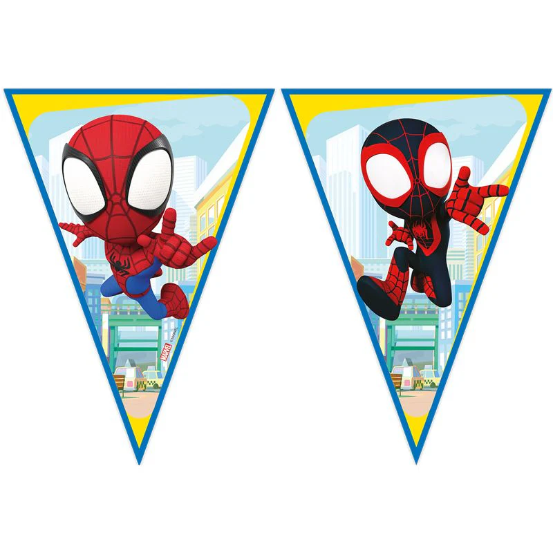 Spidey and Friends Birthday Party Bunting  Banner