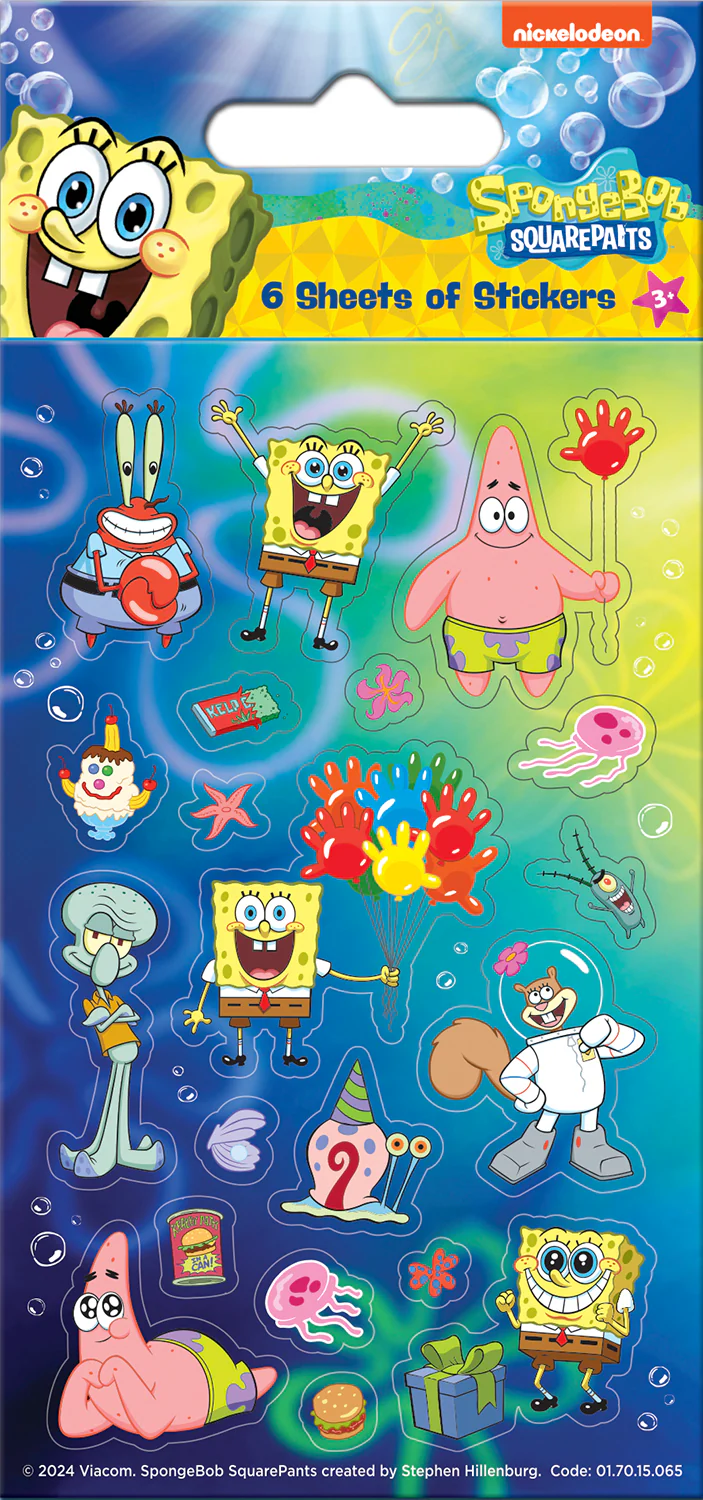SpongeBob SquarePants Party Sticker Pack - Image 2
