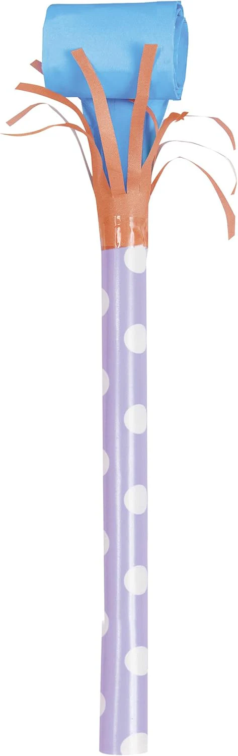 Spotty Party Blowout Whistles - 30cm (6 pieces) - Image 4