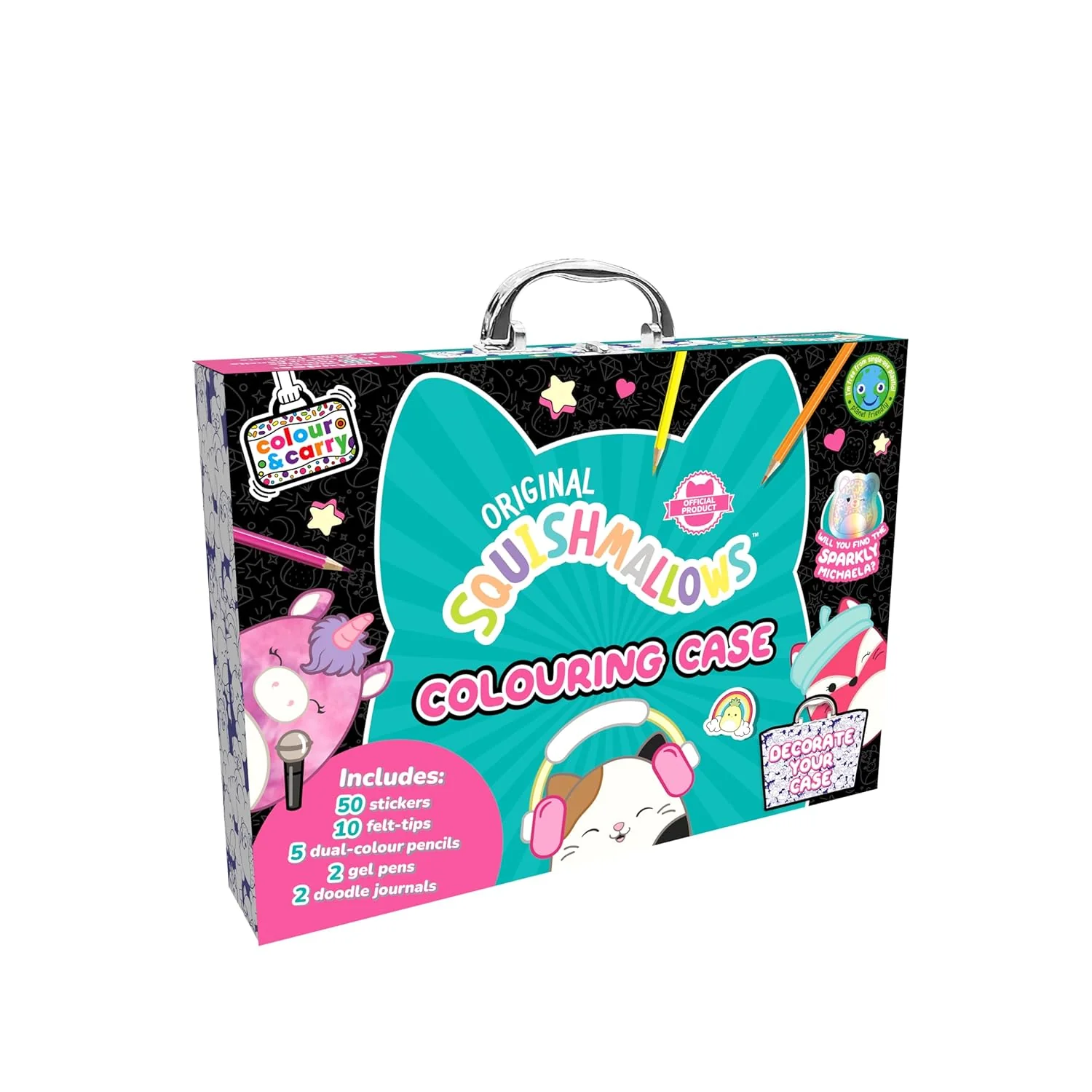 Squishmallows Activity Fun Case - Colour and Carry Kit
