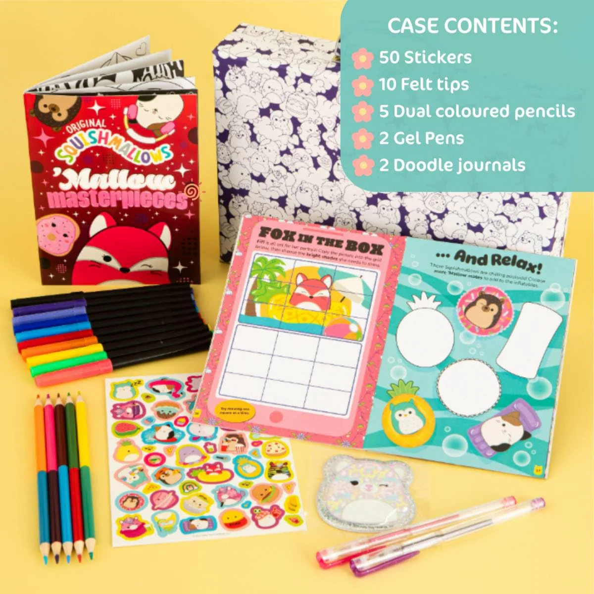 Squishmallows Activity Fun Case - Colour and Carry Kit - Image 4