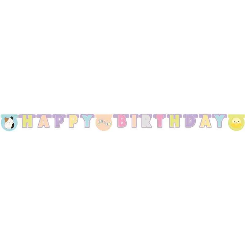 Squishmallows Happy Birthday Banner 2m