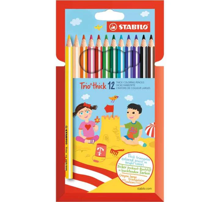 Stabilo Trio Thick Colouring Pencils (Pack of 12)