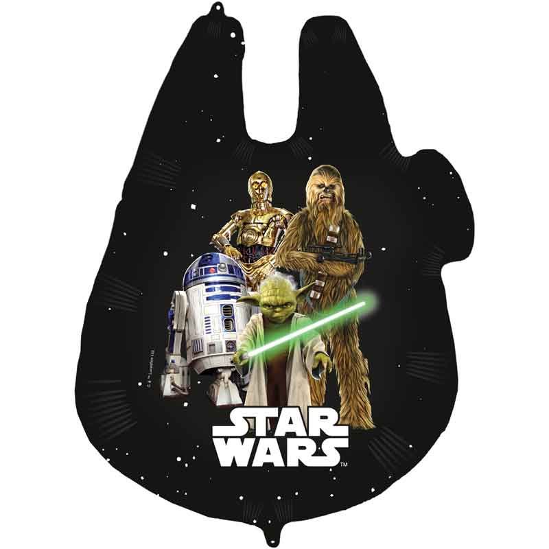 Star Wars Shaped Foil Balloon (70 x 86 cm)