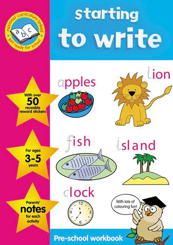 Starting to Write Book Pre-School Workbook