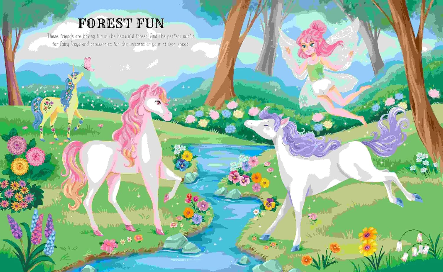 Sticker Dress-Up Unicorns Book, includes over 100 stickers - Image 2