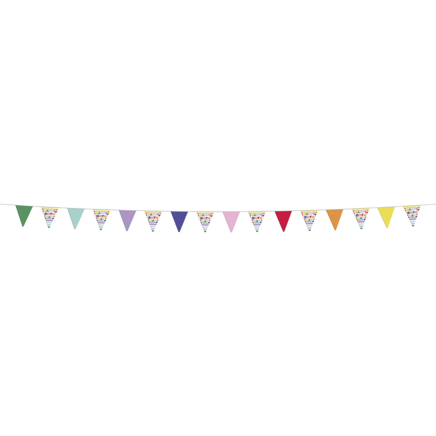 Stripetastic Birthday Party Bunting Banner 6m - Image 2