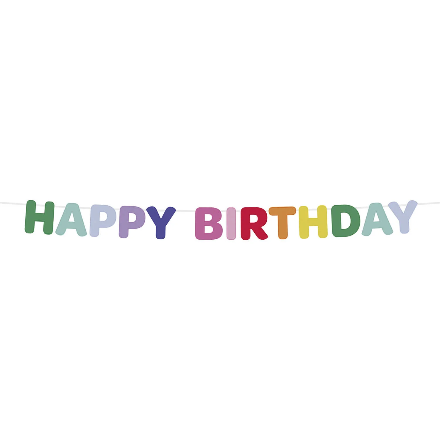 Stripetastic Felt Happy Birthday Party Banner, 4m