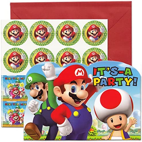 Super Mario Party Invitations (Pack of 8) - Image 4