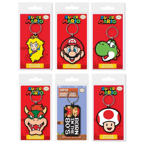 Super Mario Silicone Keyring