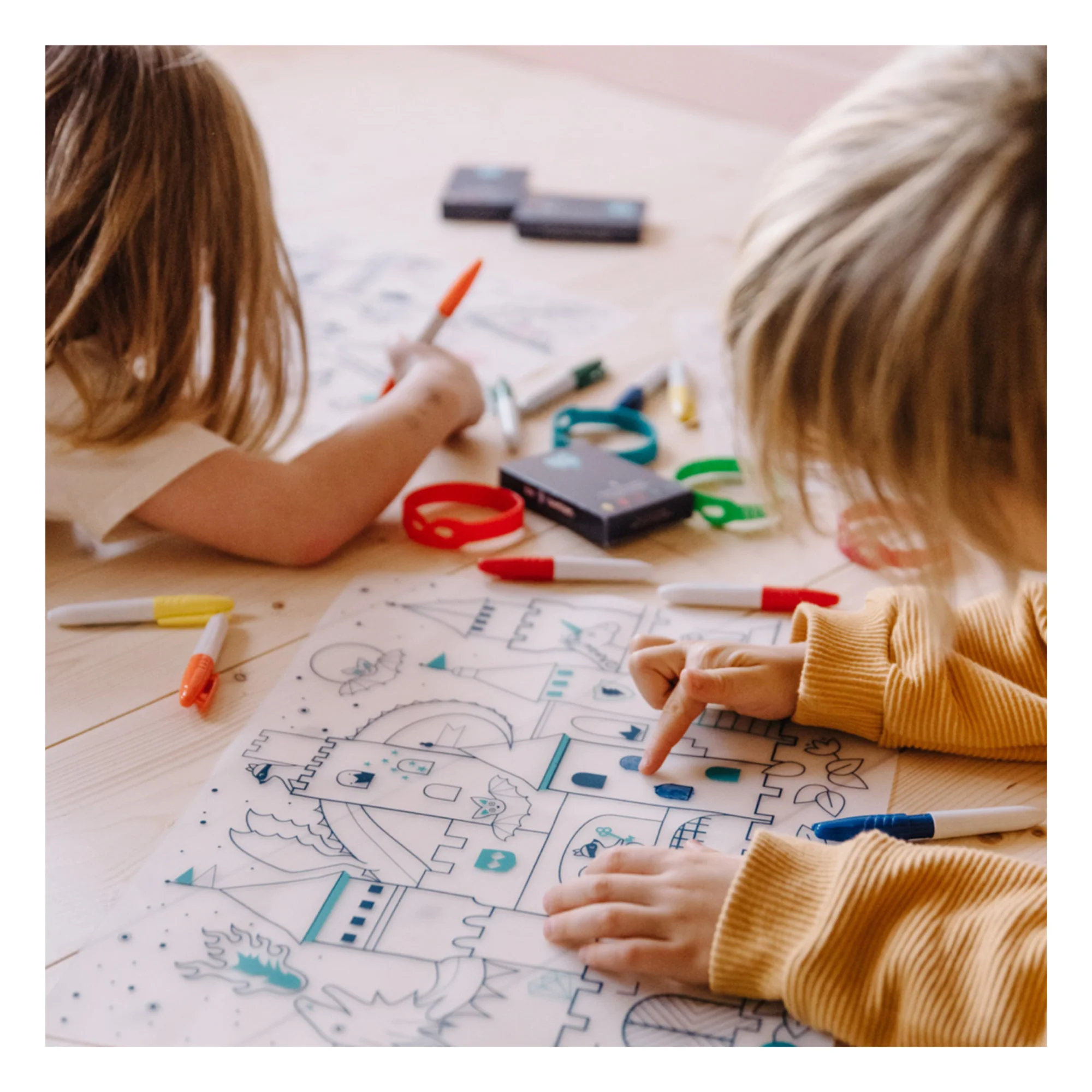 Super Petit - Artiste Colouring Mat - Castle - Image 2