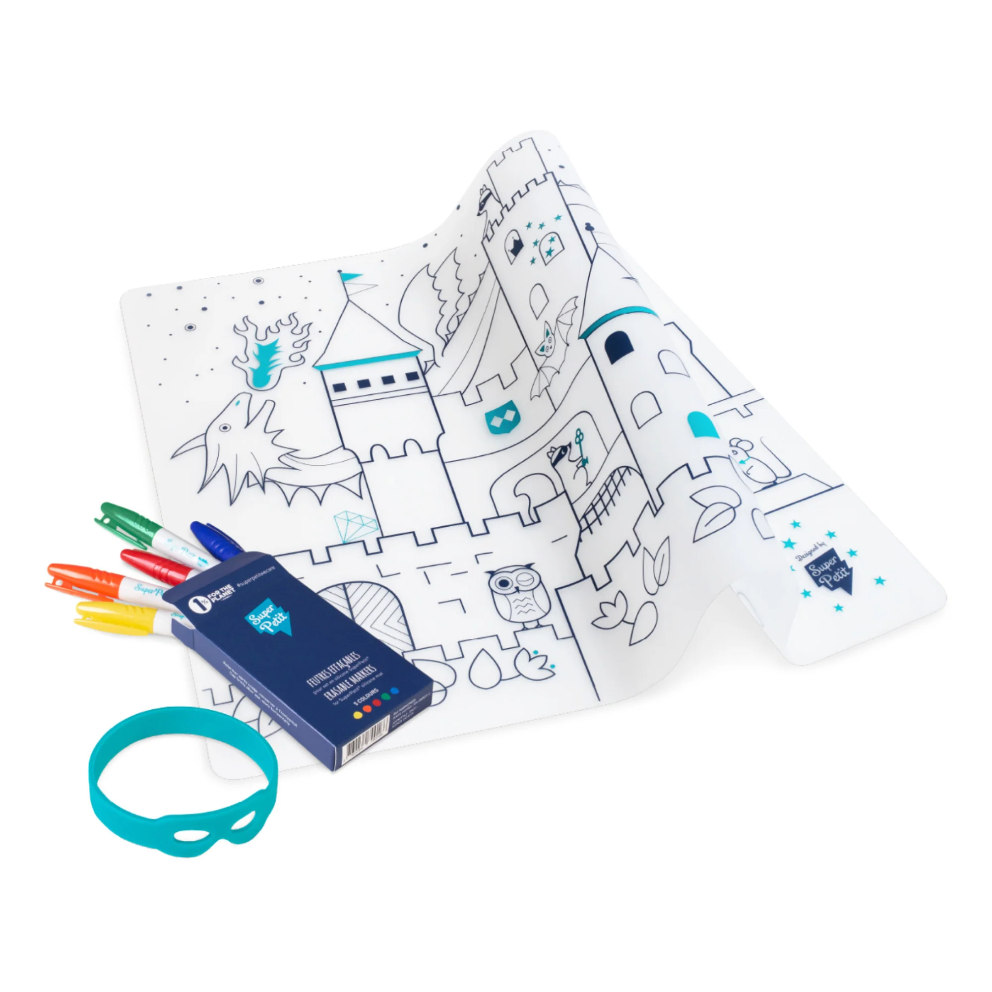 Super Petit - Artiste Colouring Mat - Castle - Image 5