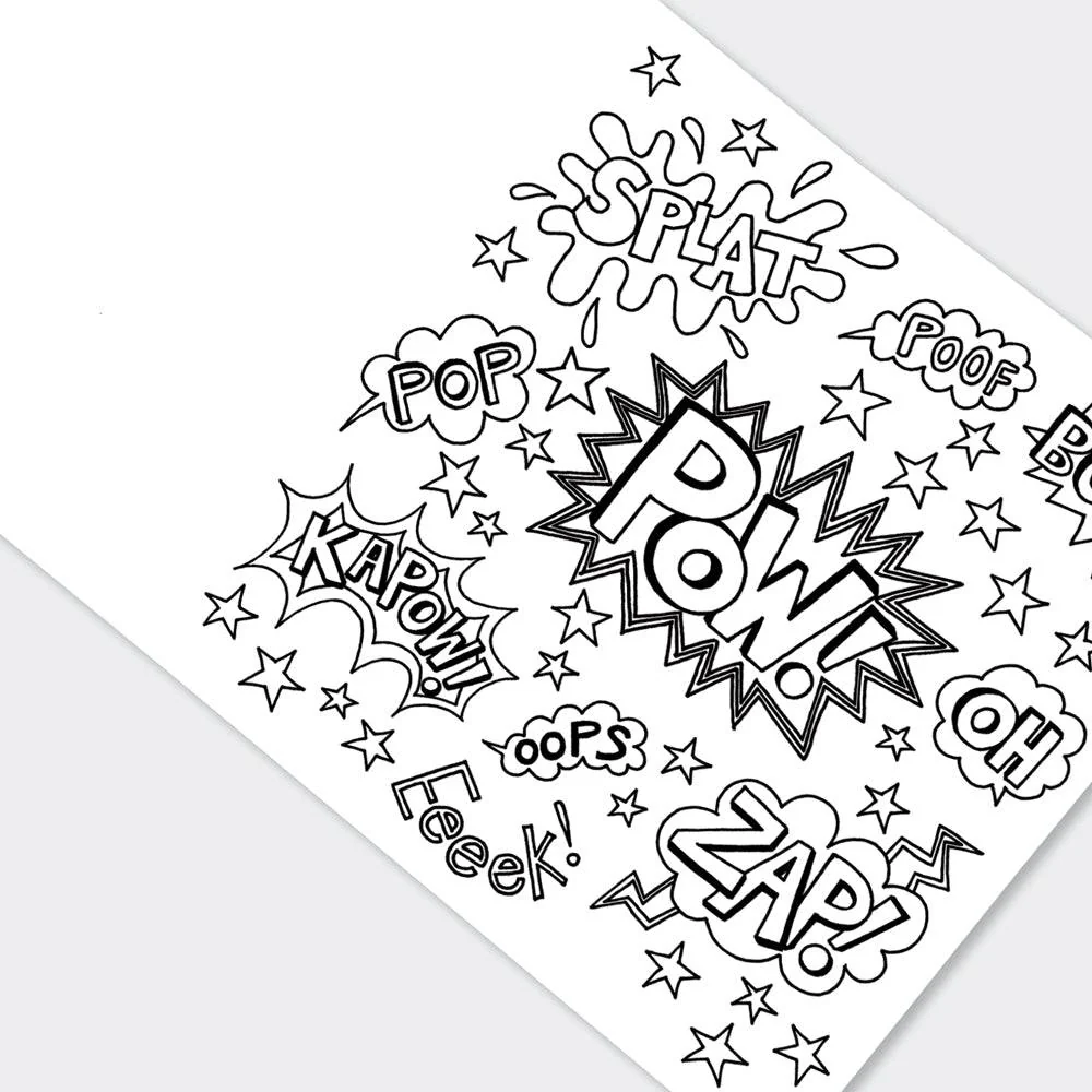 Superhero Colouring Book by Rachel Ellen Designs - Image 3