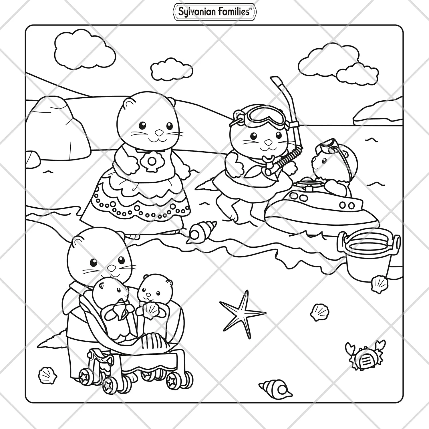 Sylvanian Families Cosy Adventures: Cute and Comfy Colouring Book - Image 5