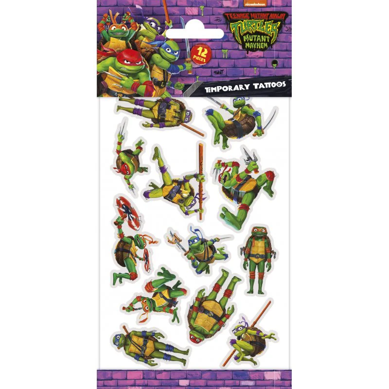 Teenage Mutant Ninja Turtles Children's Temporary Tattoos