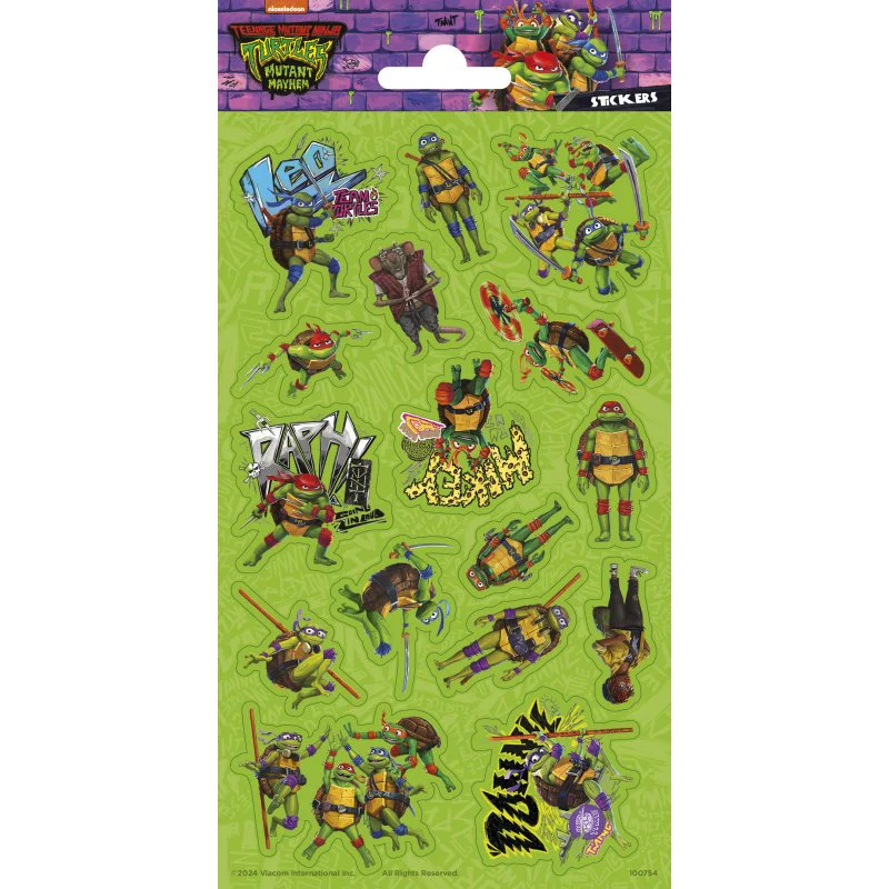 Teenage Mutant Ninja Turtles Glitter Stickers 102 x 200mm