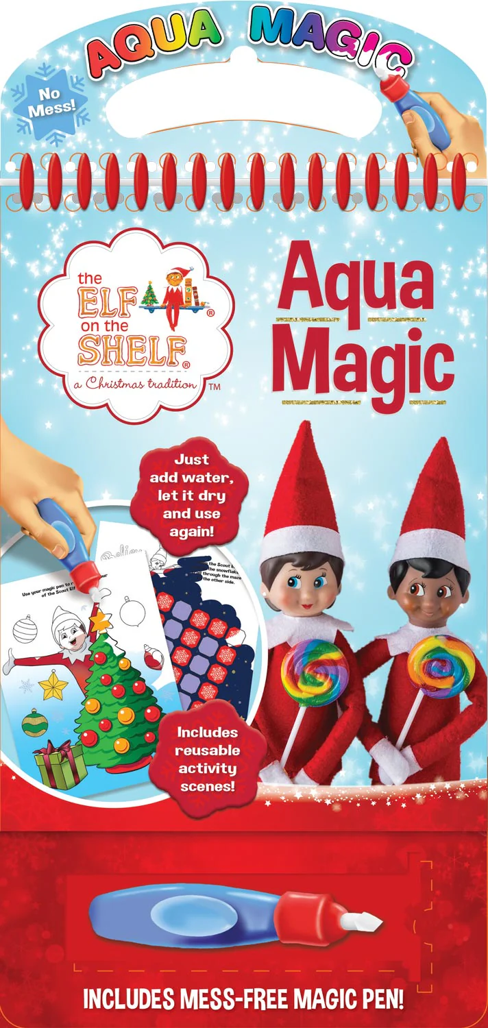 The Elf on the Shelf Aqua Magic Christmas Colouring Book