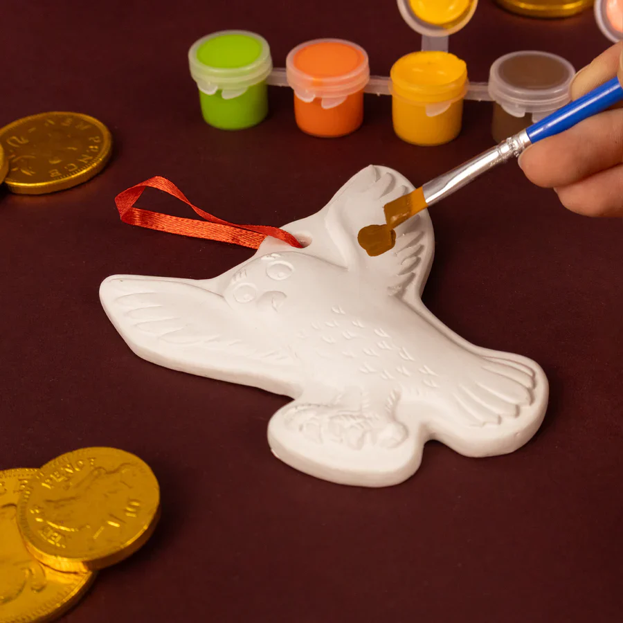The Gruffalo’s Child Paint Your Own Hanging Decorations | Kids’ Craft Kit with Paints & Brush - Image 4