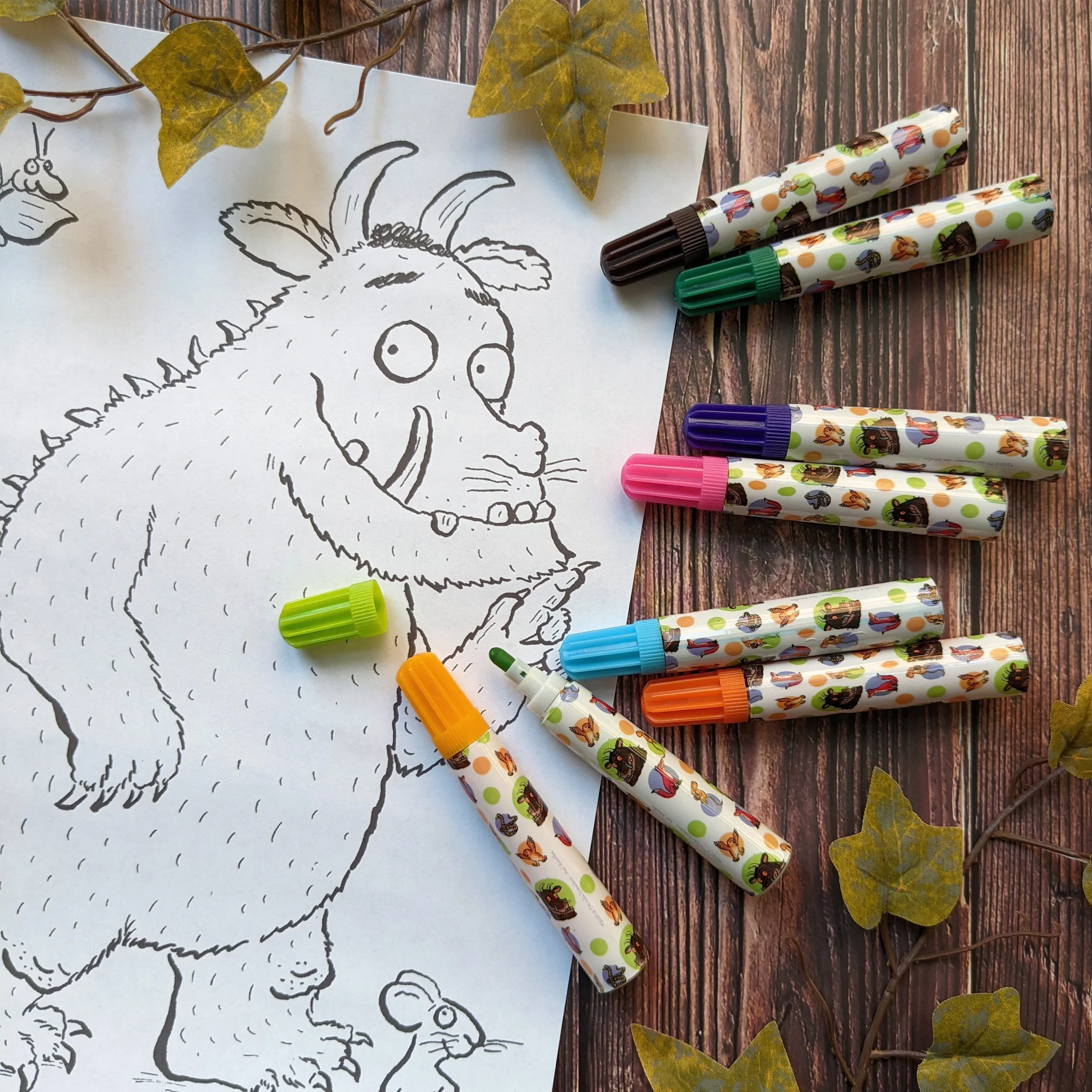 The Gruffalo Set of 8 Jumbo Marker Pens for Children - Image 3