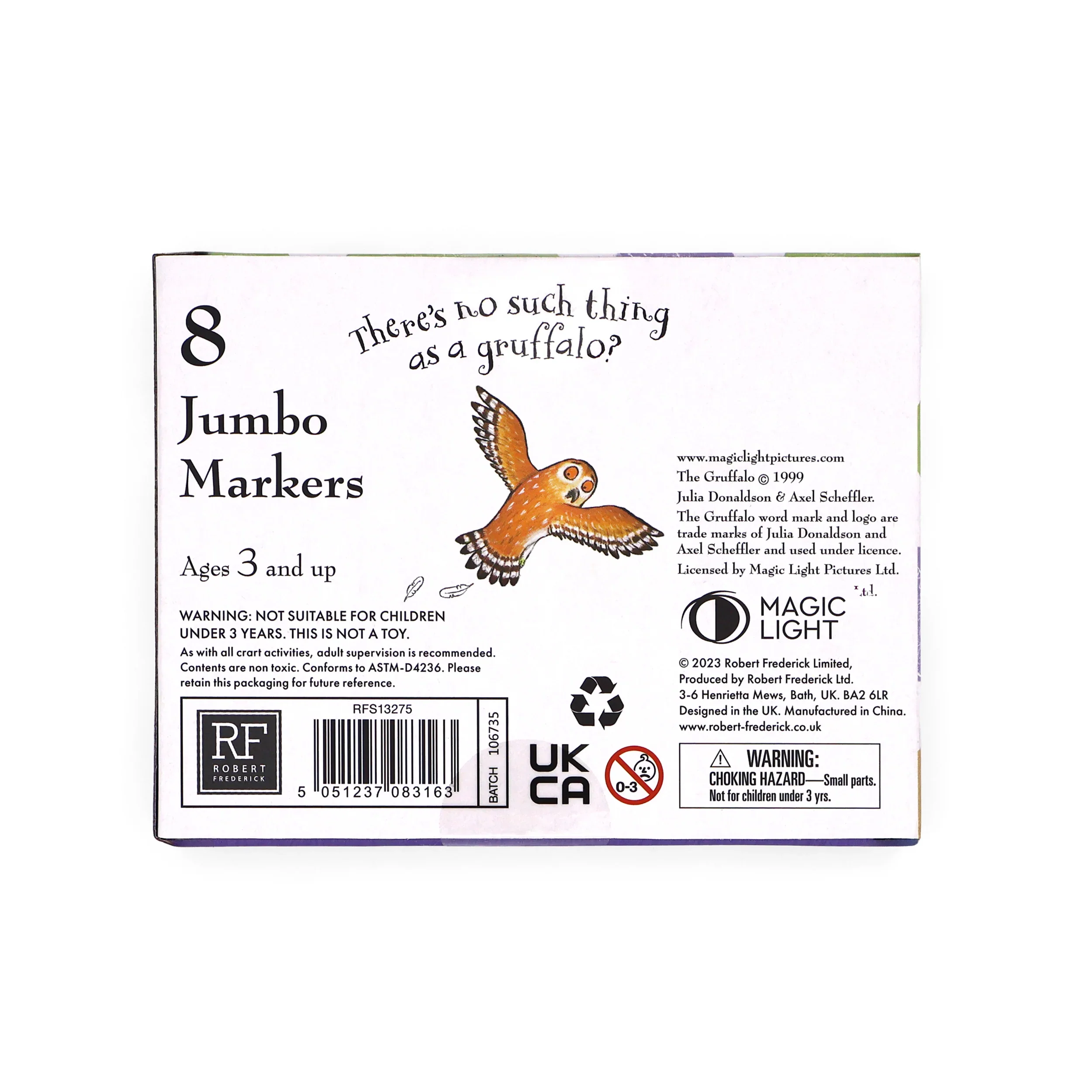 The Gruffalo Set of 8 Jumbo Marker Pens for Children - Image 5