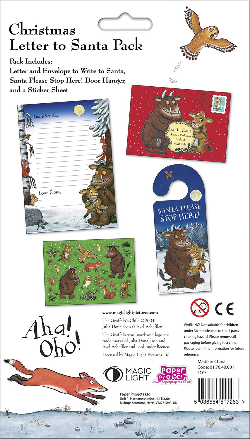 The Gruffalo's Child Christmas Letter to Santa Pack - Image 3