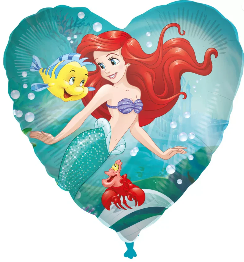 The Little Mermaid - Curious Ariel Foil Birthday Party Balloon