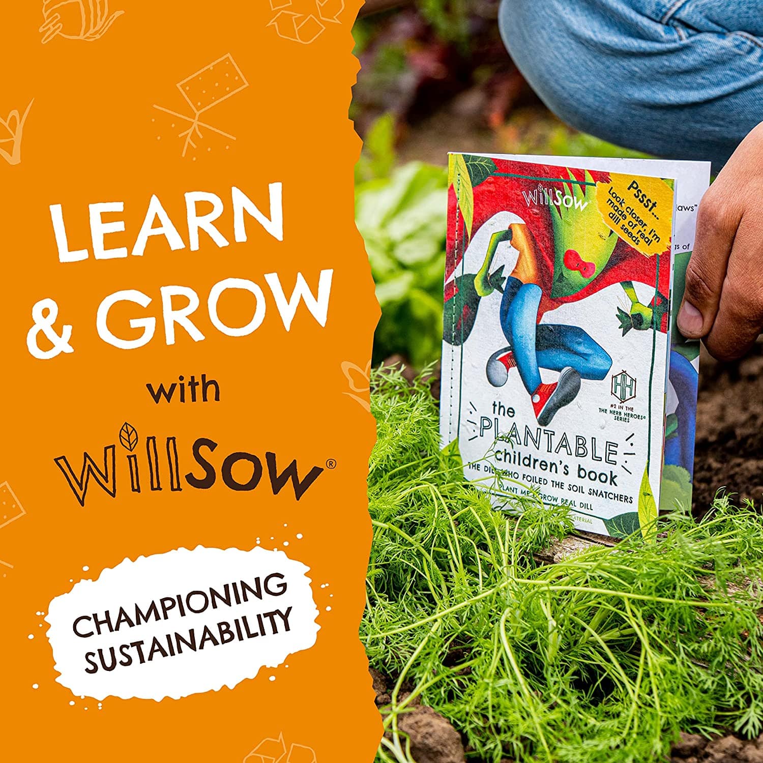 The Plantable Children's Book - The Dill Who Foiled The Soil Snatchers - Watch it grow - Image 6