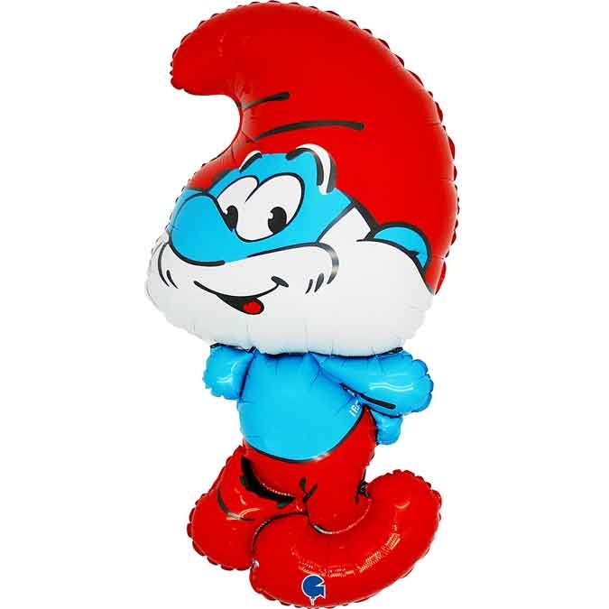 The Smurfs Papa Smurf Shaped Supersize 42 Inch Birthday Party Foil Balloon