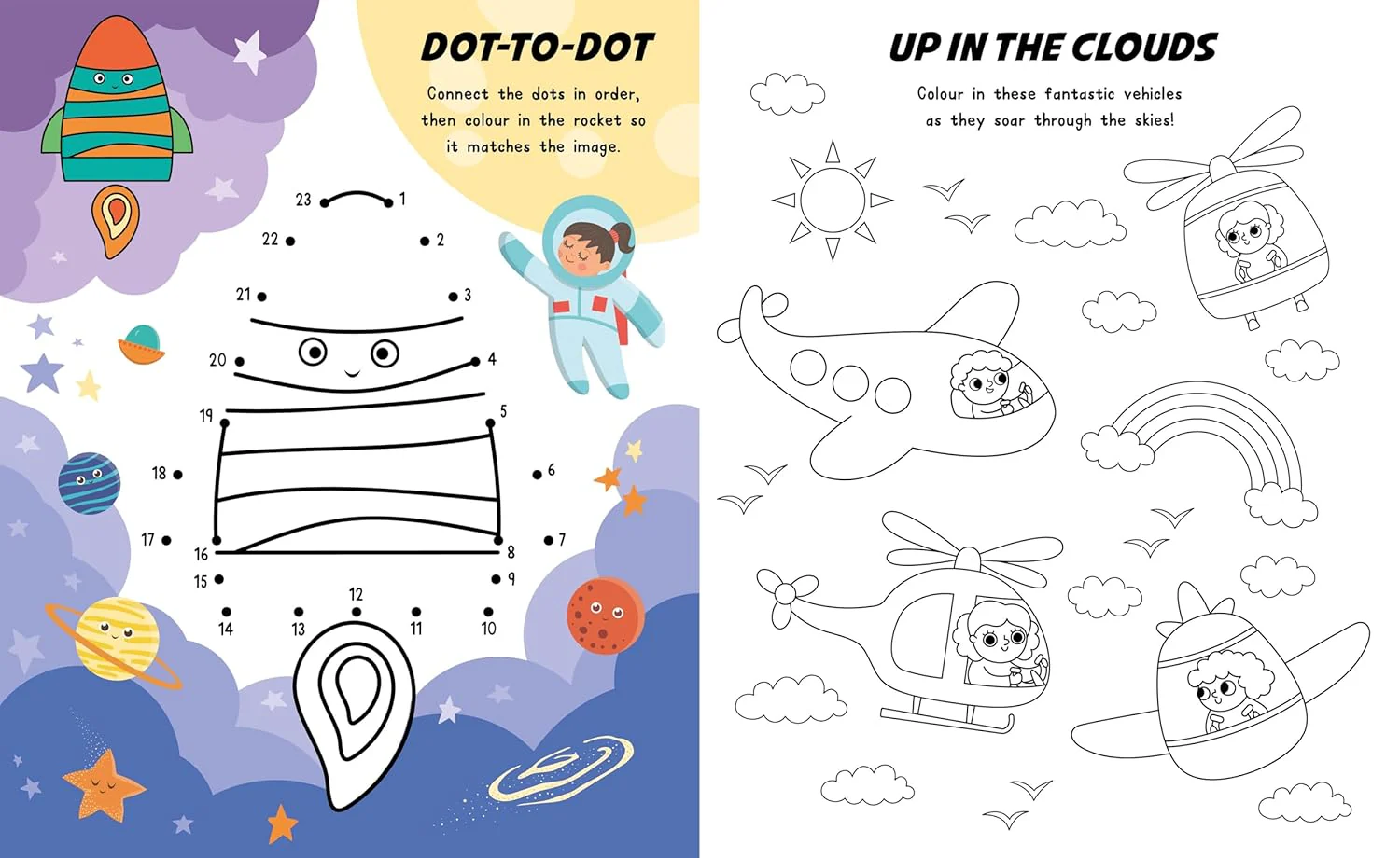 Things That Go Sticker Activity Book, 21.5 x 26.5 cm, Over 100 Stickers - Image 2
