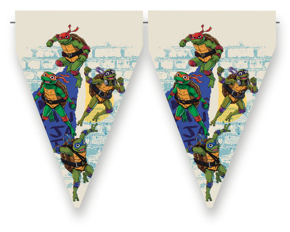 TMNT Birthday Party Bunting Banner