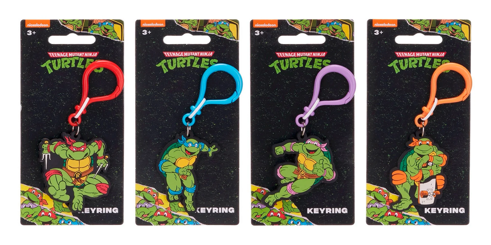 TMNT Soft 2D Keyrings (4 designs)